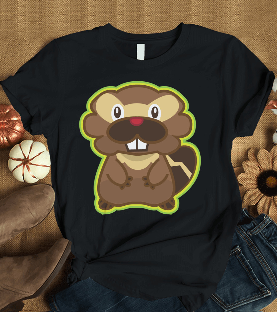 Bibarel Justin Bieber Crossover Character Pokémon Fan Mashup T-Shirt