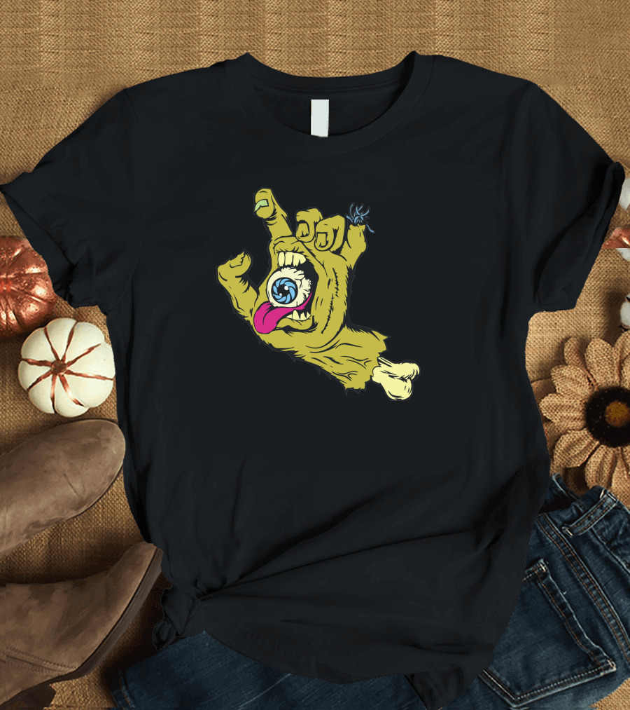 Screaming Hand with Eye and Tongue 'La Main Qui Hurle' T-Shirt