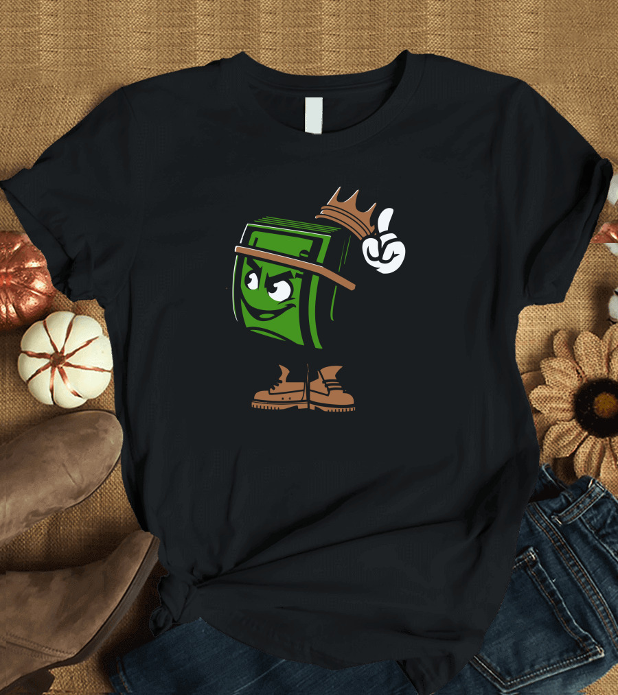 Cash King with Crown and Boots T-Shirt
