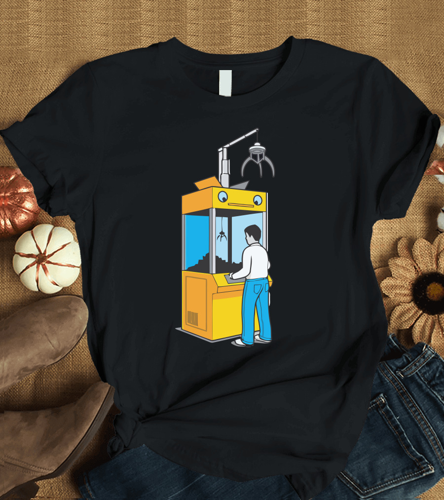 Anglerbot Claw Machine with Human Interaction T-Shirt
