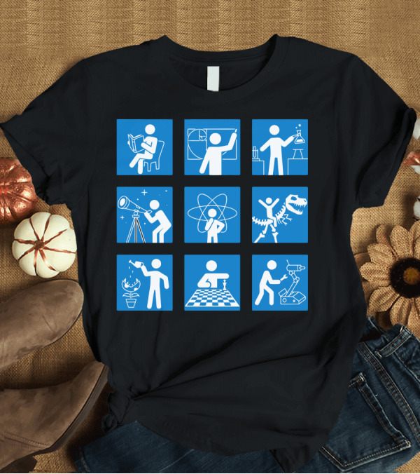 T-Shirt: Brain Sports: Science, Chess, Reading, Dinosaur, Math, Astronomy, Gardening, Robot T-Shirt Brain Sports: Science, Chess, Reading, Dinosaur, Math, Astronomy, Gardening, Robot T-Shirt