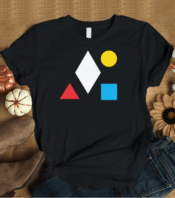 T-Shirt: Clean Bandit Geometric Shapes Diamond Circle Triangle Square T-Shirt Clean Bandit Geometric Shapes Diamond Circle Triangle Square T-Shirt