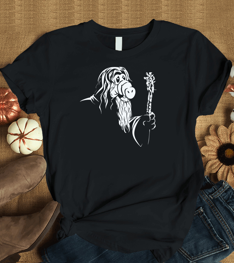 Gandalf Alf Mashup Parody Lord of the Rings Crossover T-Shirt
