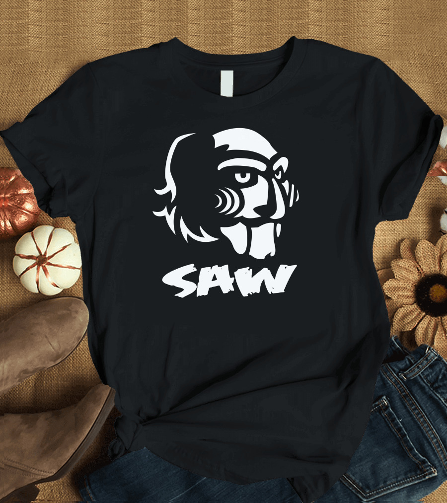 Saw Puppe Horror Mask T-Shirt