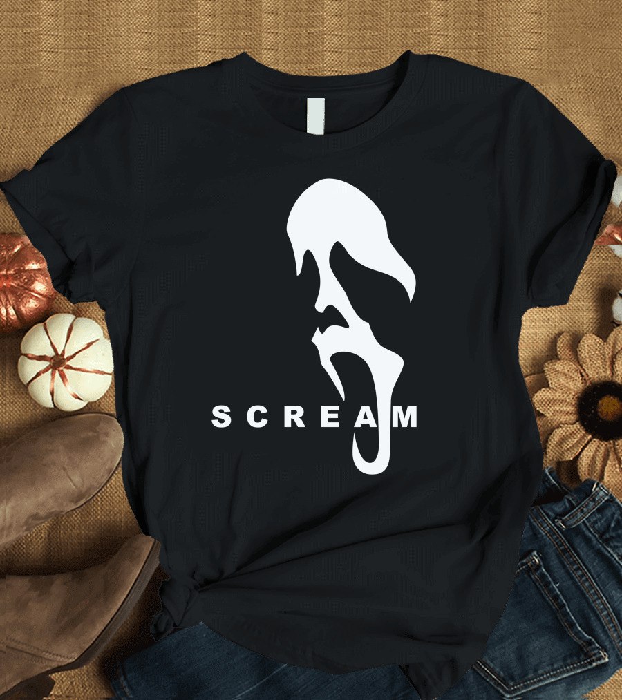 Scream Ghostface Slasher Horror Mask T-Shirt