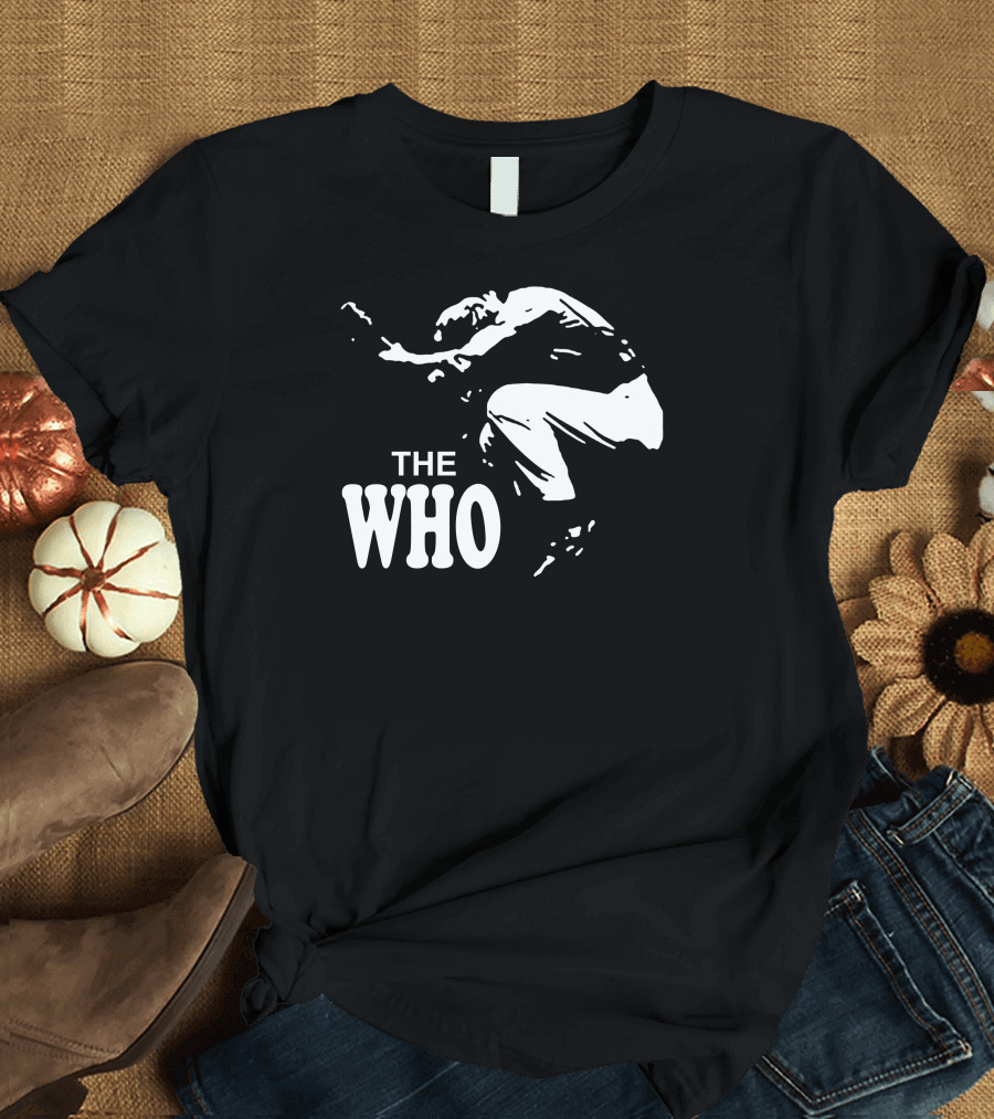 The Who Guitarist Stencil Jump T-Shirt