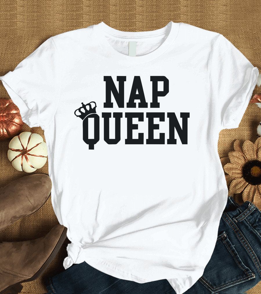 Nap Queen with Crown Emblem T-Shirt