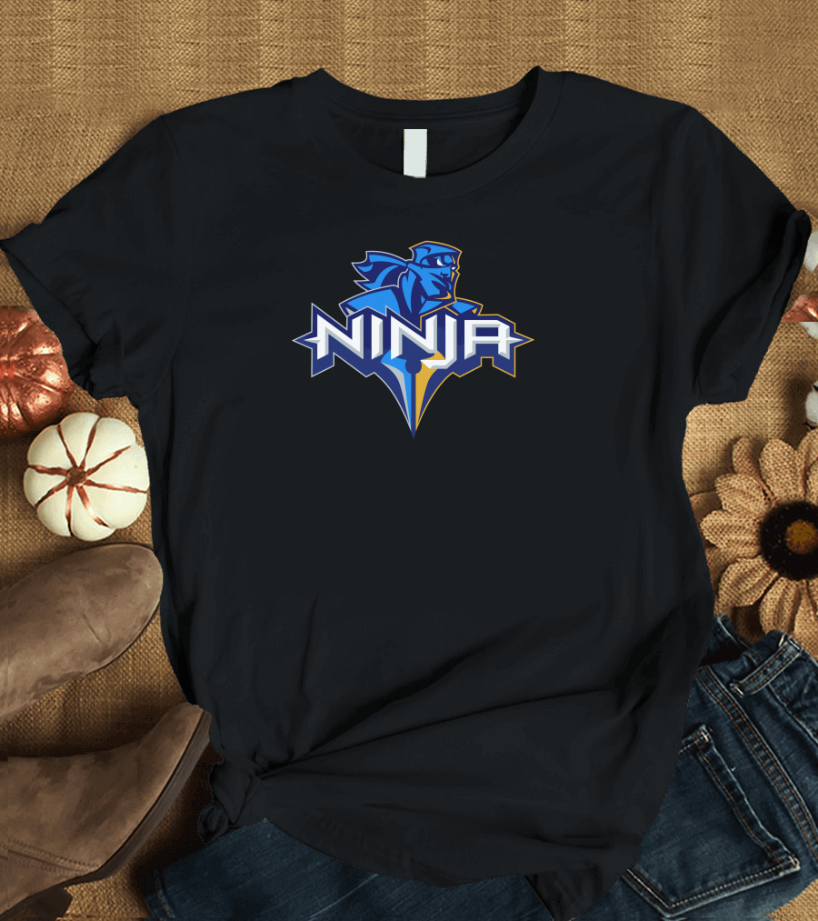 Ninja Esports Gaming Blue and Yellow T-Shirt