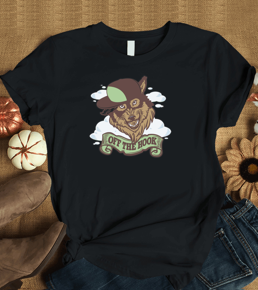 Off The Hook Cool Wolf with Cap T-Shirt
