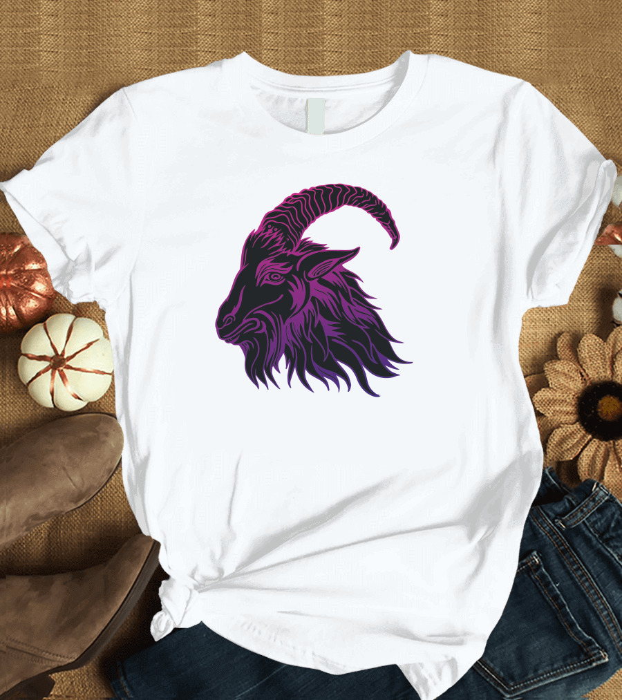 Old Goat Purple Horned T-Shirt