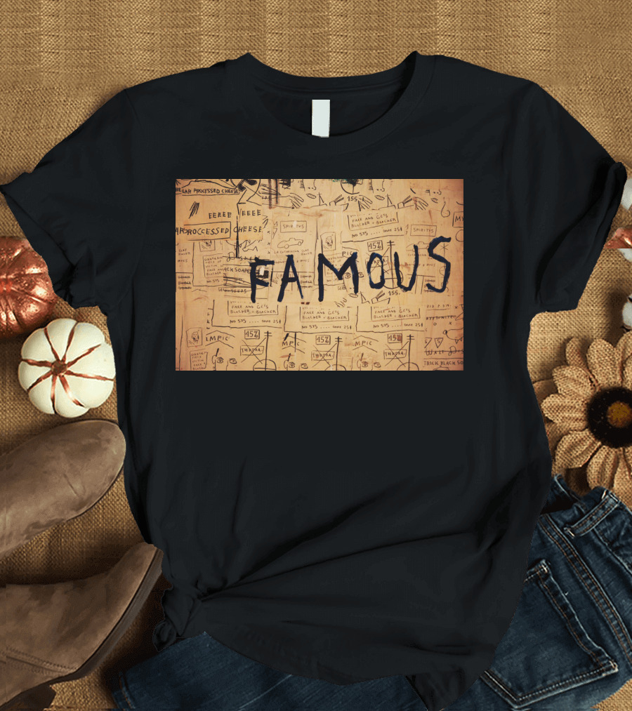 Famous Basquiat Processed Cheese 452 Unique Drawings T-Shirt