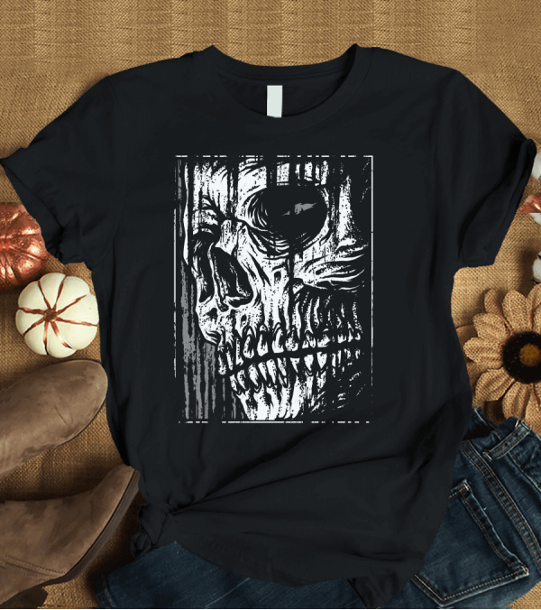 T-Shirt: Creep Skull Dripping Horror T-Shirt Creep Skull Dripping Horror T-Shirt