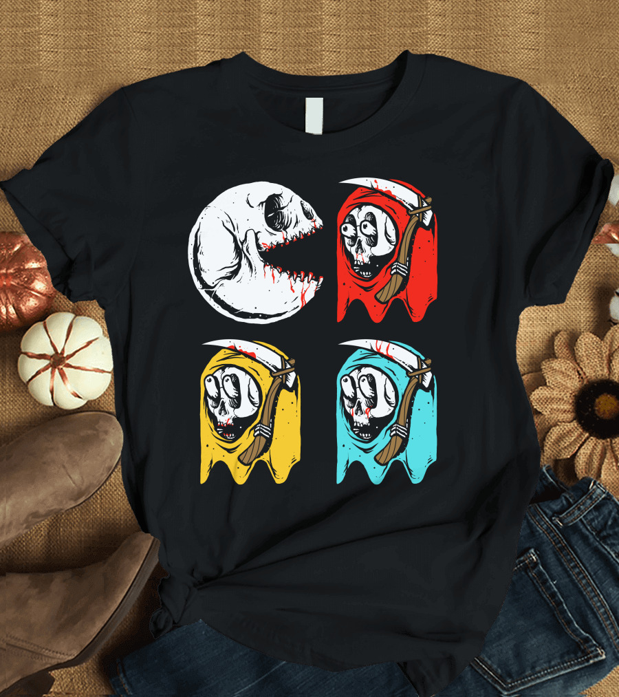 Pac Skull Ghost Reaper Color Quartet T-Shirt