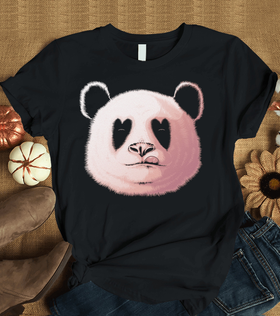 Heart-Eyed Panda In Love T-Shirt