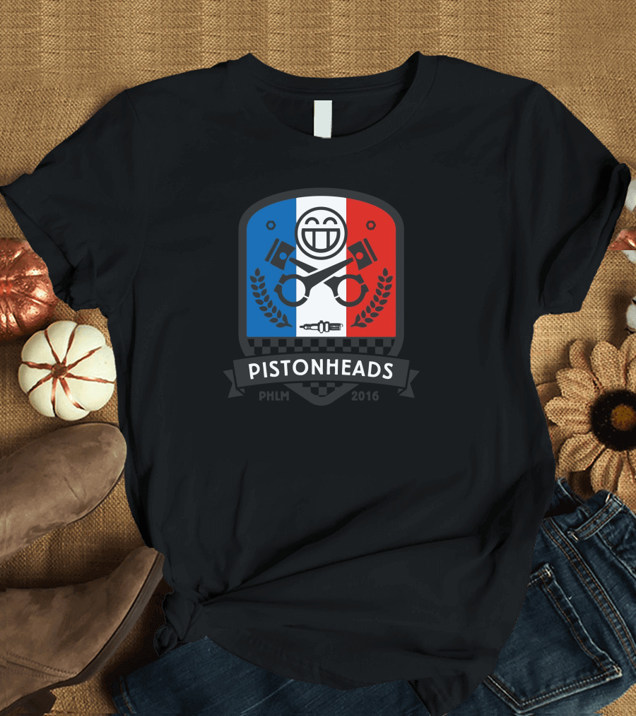 Pistonheads Phlm16 French Tricolor Shield Racing Emblem T-Shirt