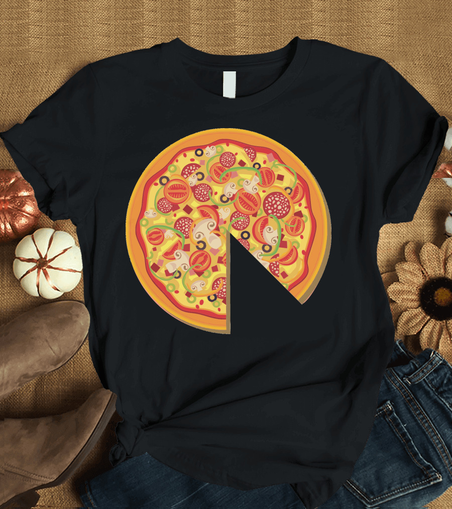 Pizza Dad Pepperoni Mushroom Slice T-Shirt