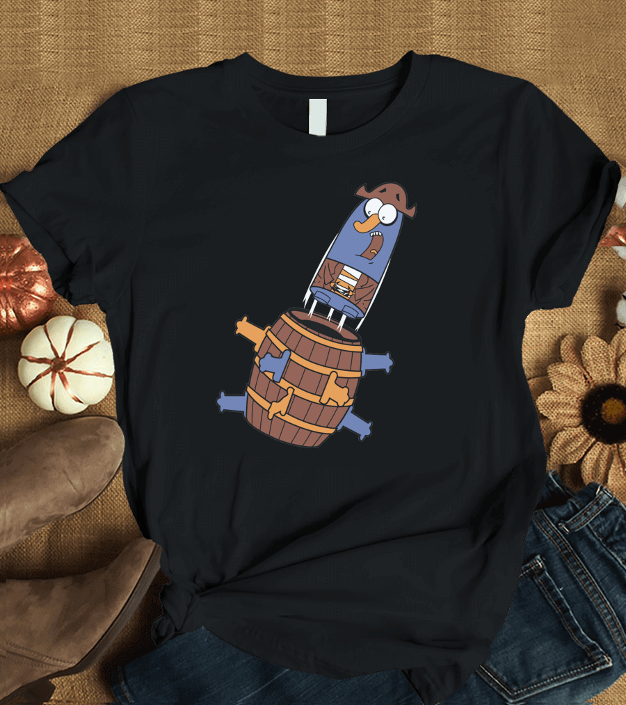 Pop Up Knuckles1 Pirate Rocket Barrel Game T-Shirt