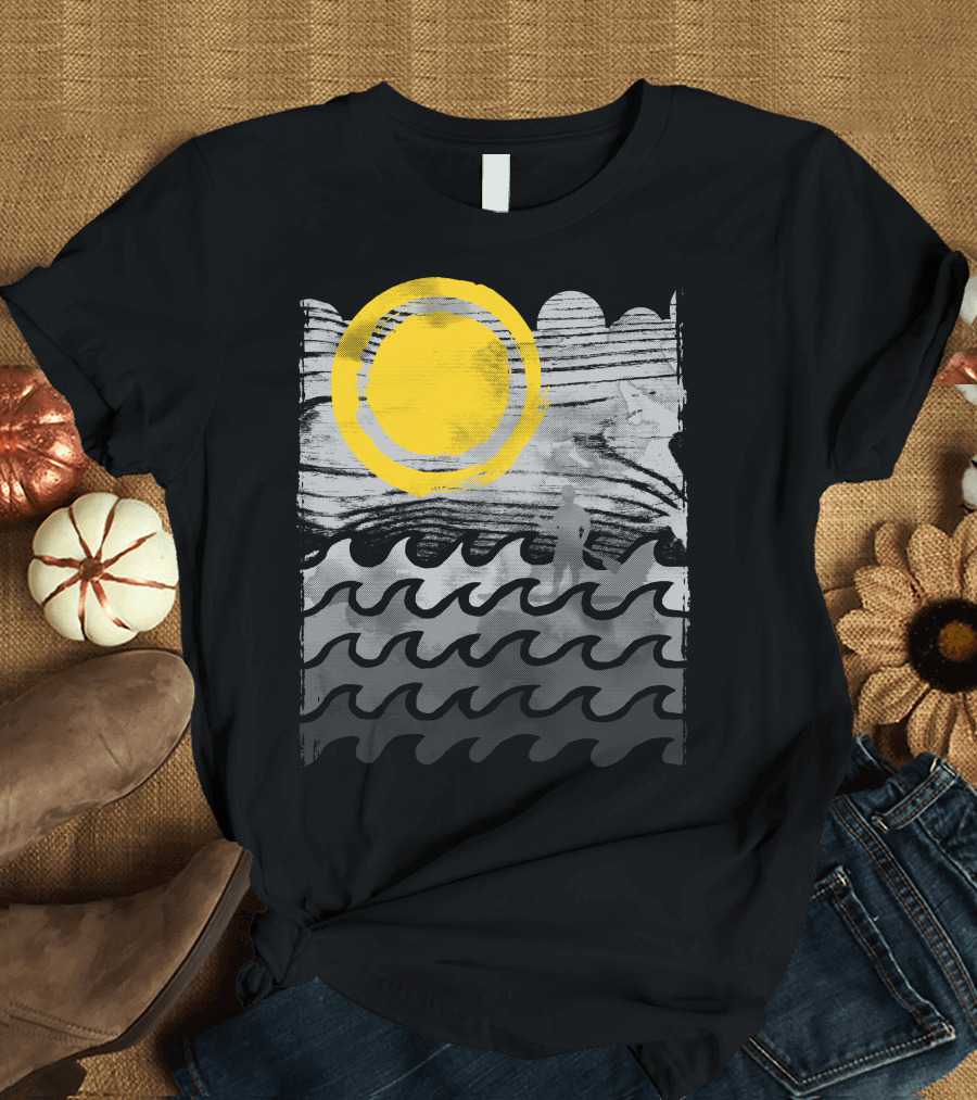 Standup Paddle Sun and Waves Adventure T-Shirt