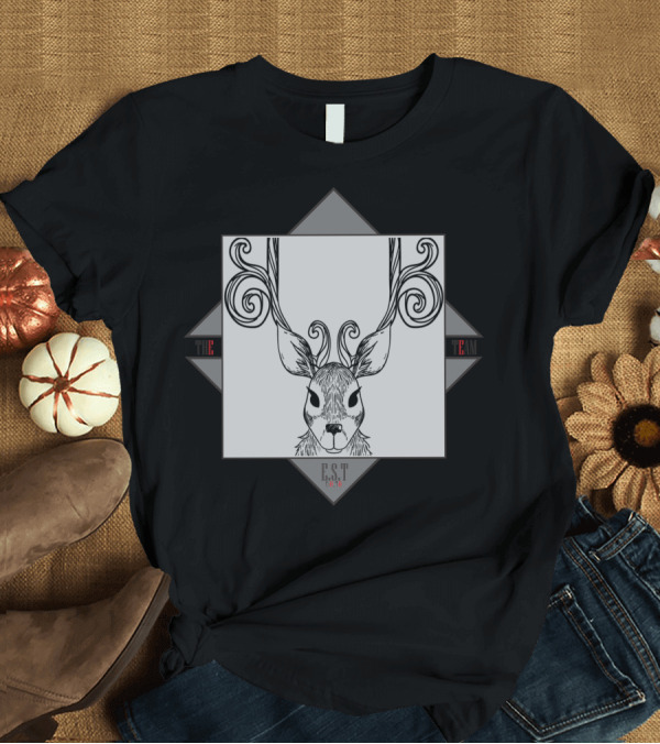 T-Shirt: Eerie Jackalope Illustration EST 2013 T-Shirt Eerie Jackalope Illustration EST 2013 T-Shirt