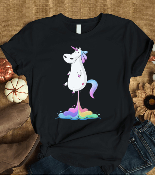 T-Shirt: Unicorn Rainbow Fart Hilarity T-Shirt Unicorn Rainbow Fart Hilarity T-Shirt