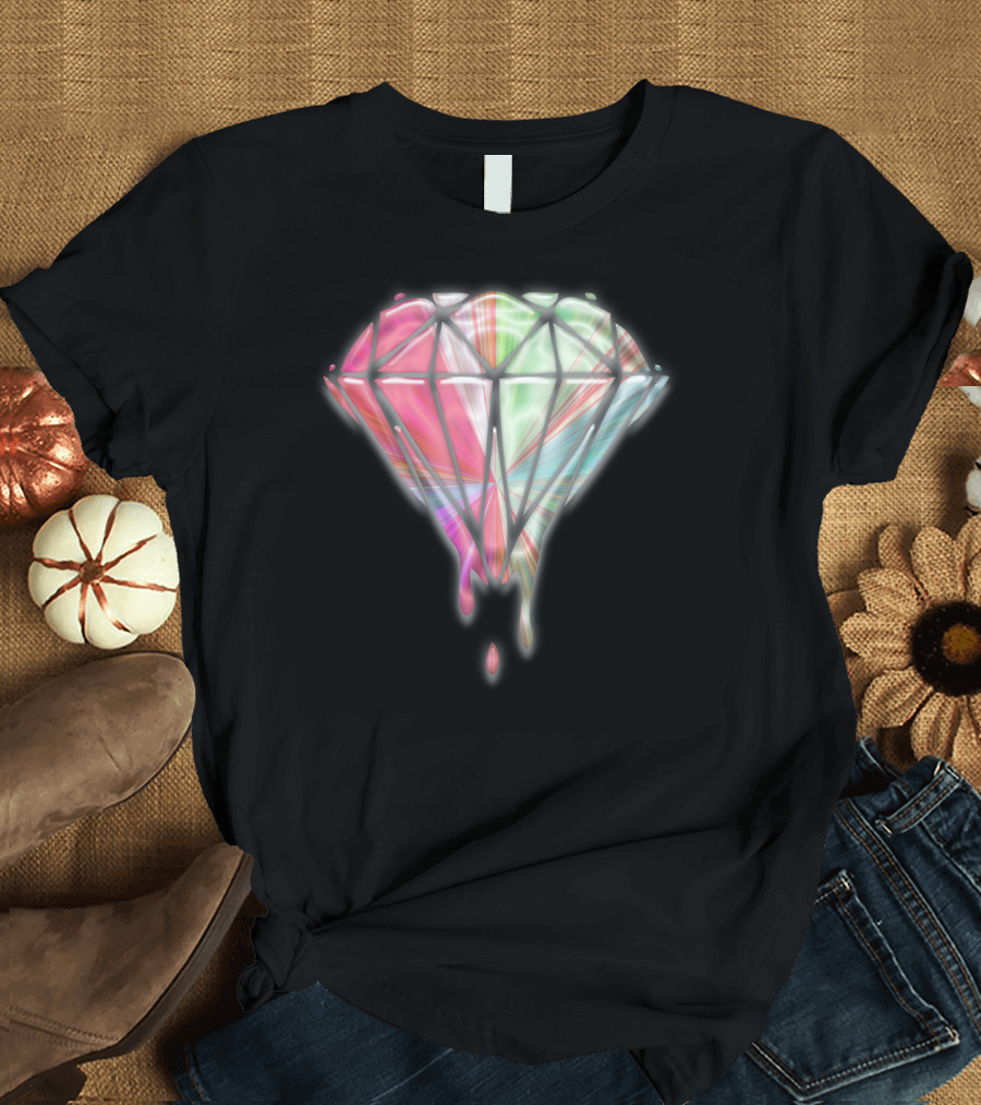 Diamond Polina Neon Dripping Gem T-Shirt