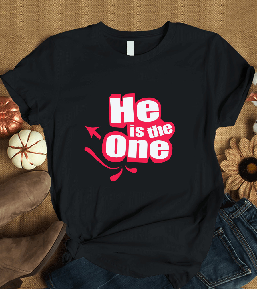 He Is the One Red Arrow and Splash T-Shirt