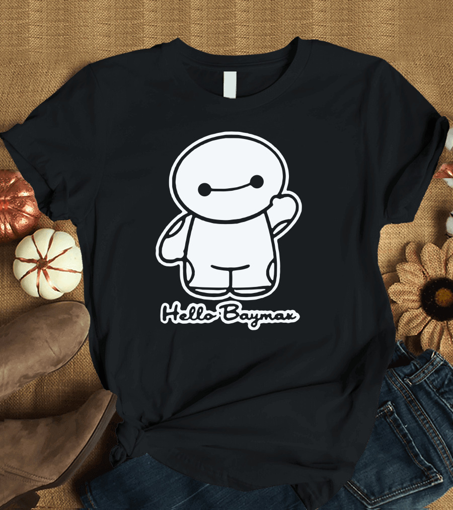 Hello Baymax Big Hero 6 Waving Character T-Shirt