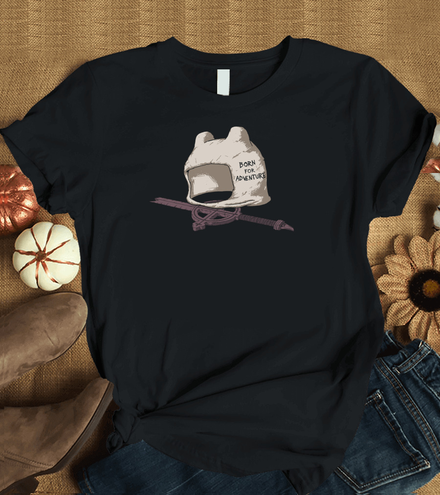 Born For Adventure Helmet and Rope T-Shirt