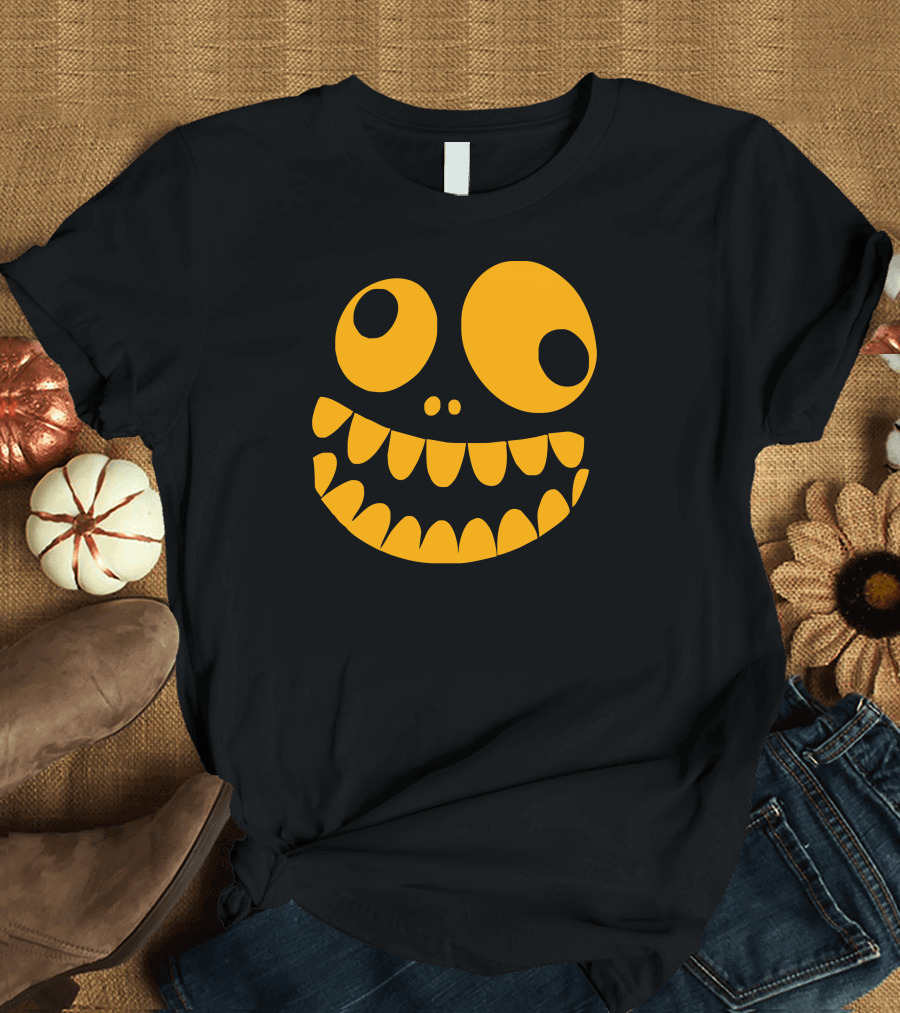 Funny Crazy Monster Face Quirky Cartoon Expression T-Shirt