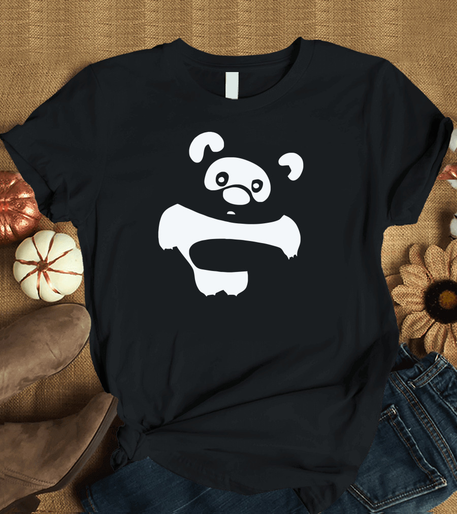 Funny Vinny Pooh Minimalist Panda T-Shirt