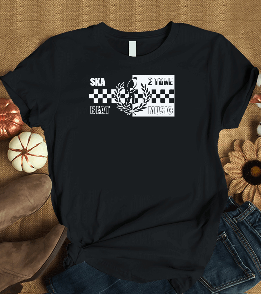 SKA 2 Tone Beat Music Ska Beat Music T-Shirt