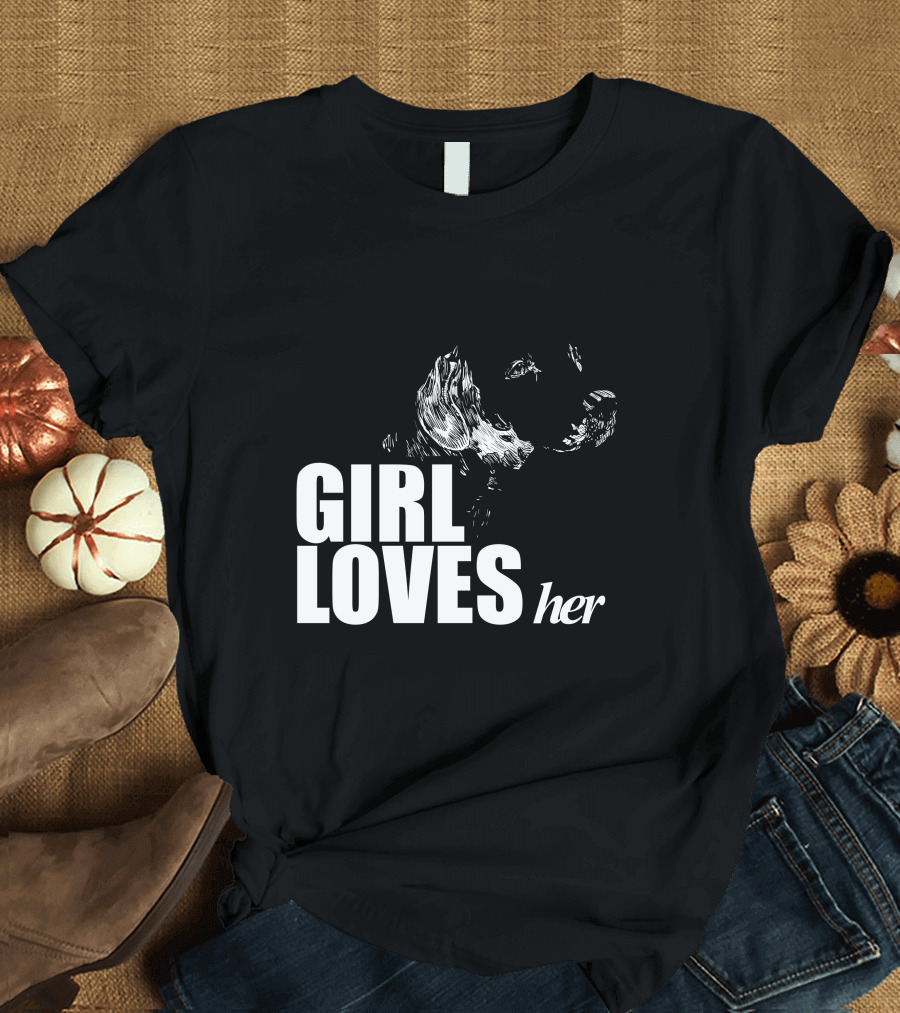 This Girl Loves Her Dalmatian This Girl Loves Her Dalmatian T-Shirt