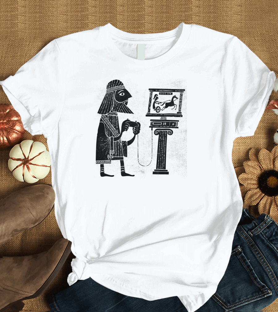 Classic Gamer Ancient Console Play Mythology T-Shirt