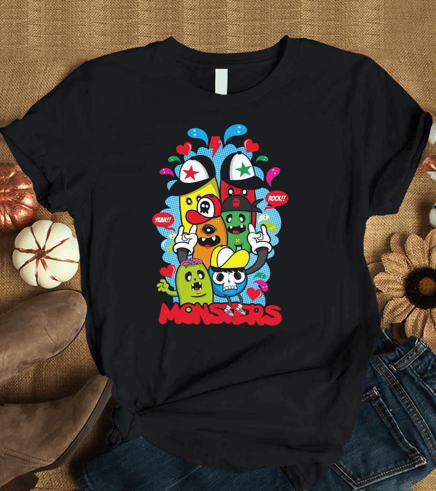 Monsters Yeah Rock Squad T-Shirt