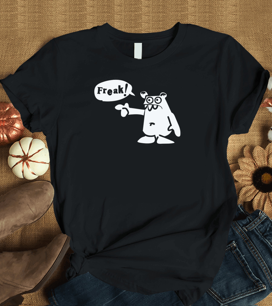 Freak Cartoon Monster Speech Bubble T-Shirt
