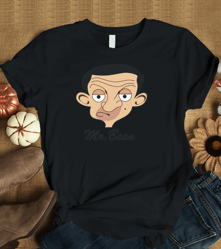 Mr Bean Cartoon Character Face T-Shirt