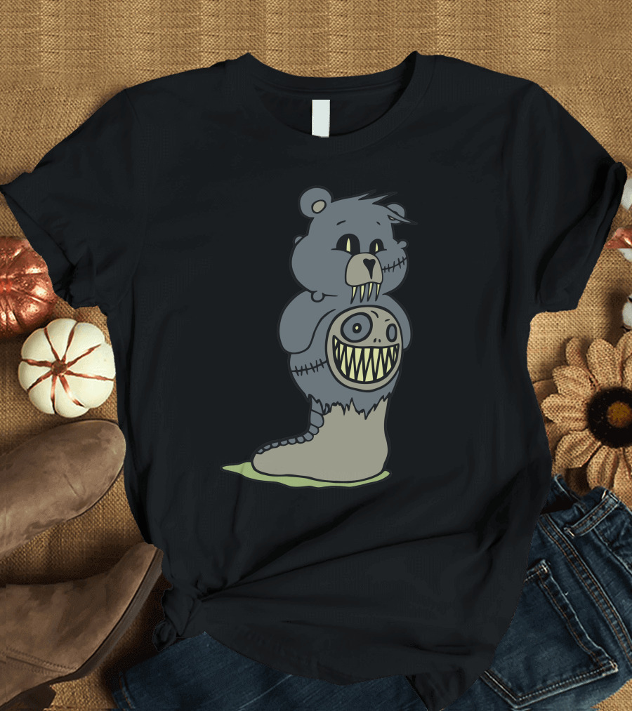 Mucus Bear Creepy Monster Fusion Fantasy T-Shirt