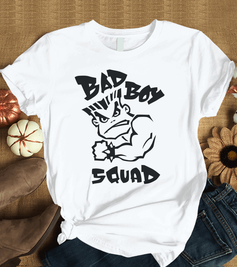 Bad Boy Squad Tough Cartoon Character T-Shirt
