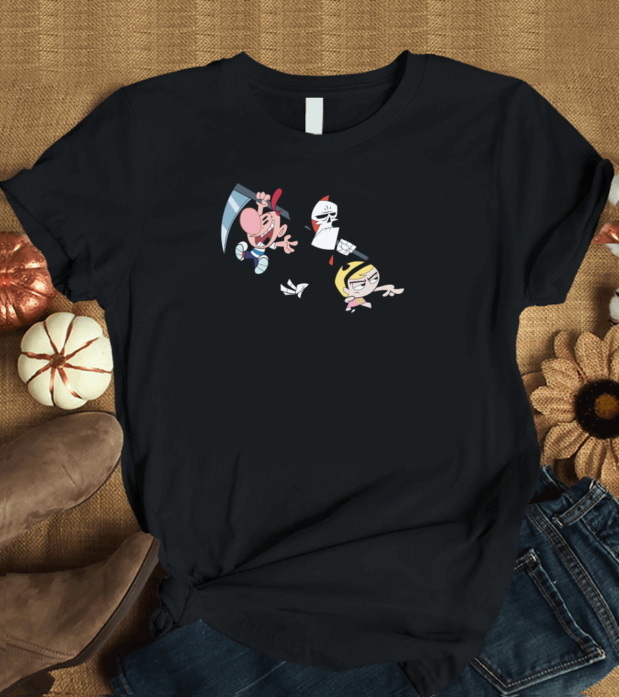The Grim Adventures of Billy and Mandy Grim Reaper Cartoon Network Characters T-Shirt