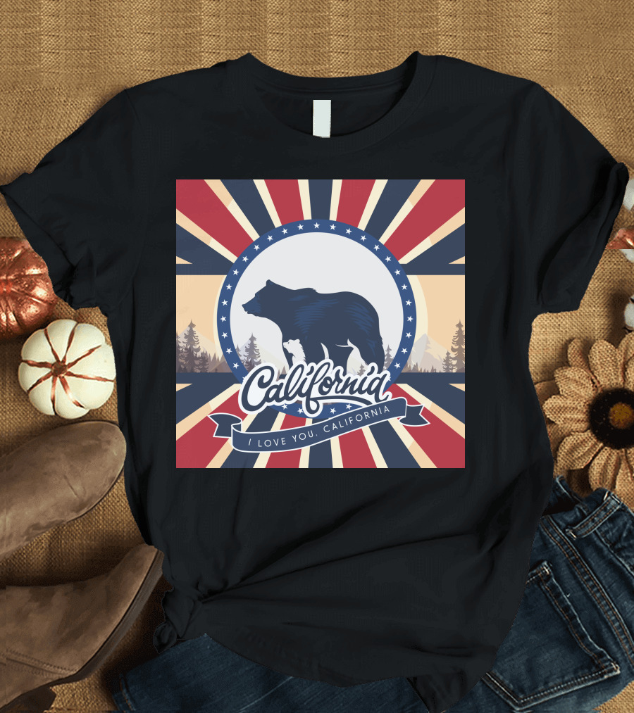 California Bear I Love You California T-Shirt