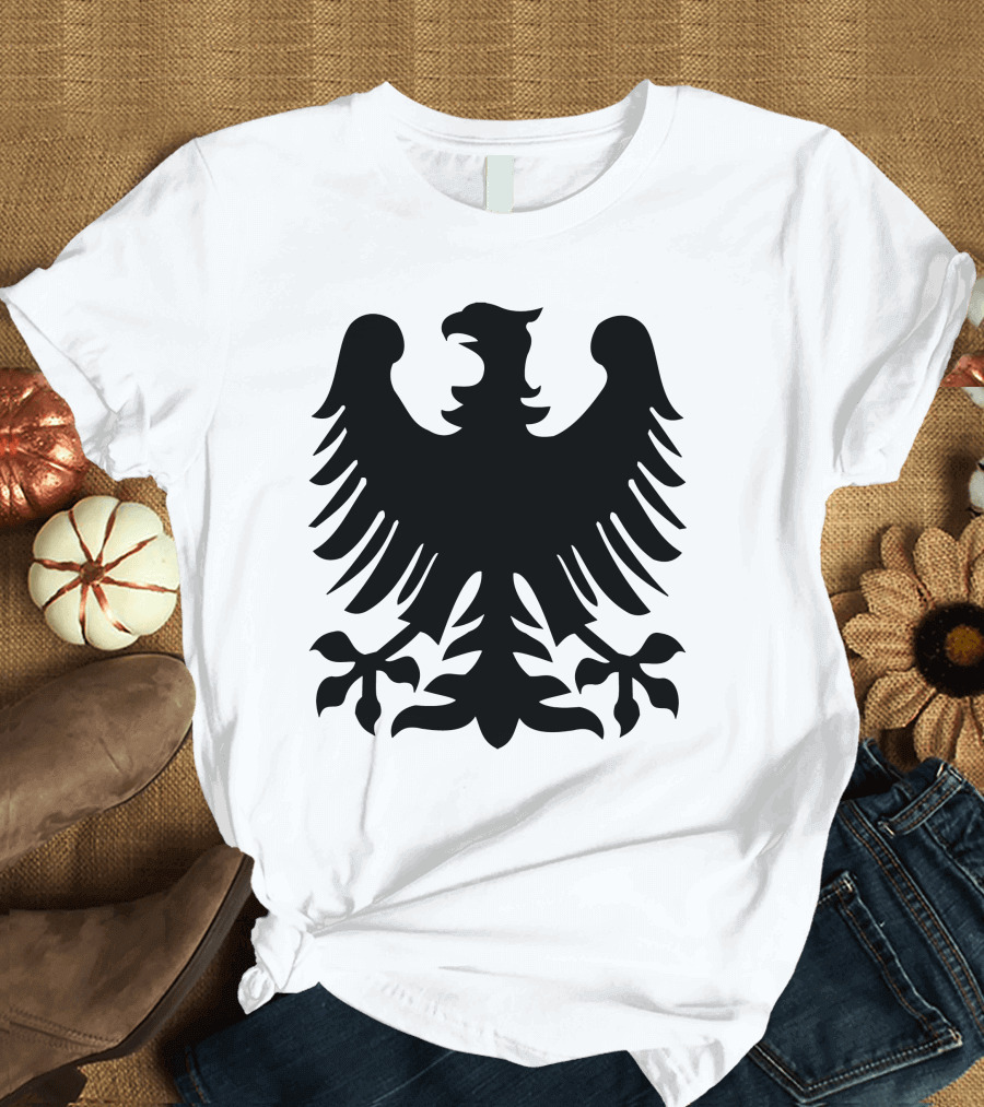 Black Eagles Crest Emblem Shadow T-Shirt