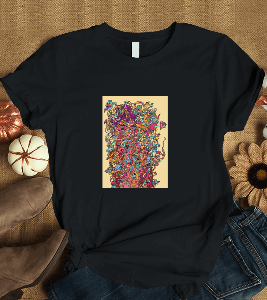 Aundrey Hepburn Colorful Abstract Face T-Shirt
