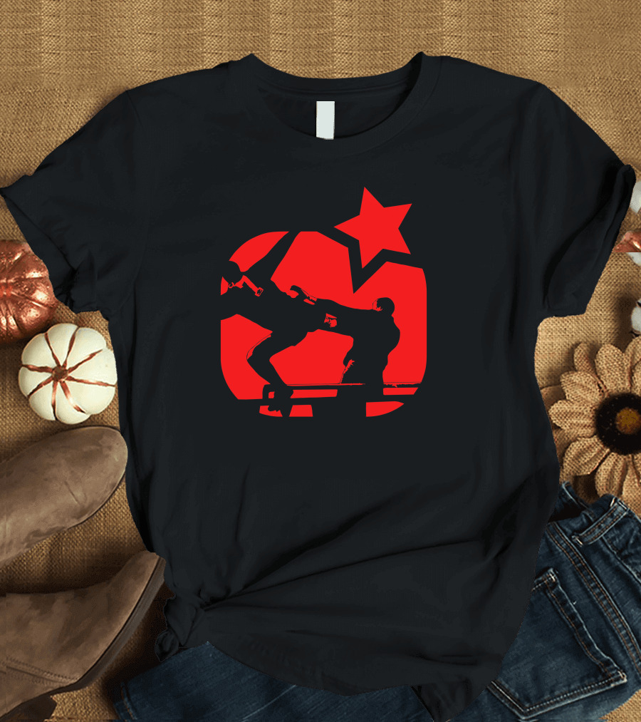 Eric Cantona Kungfu Manchester United Star Kick T-Shirt