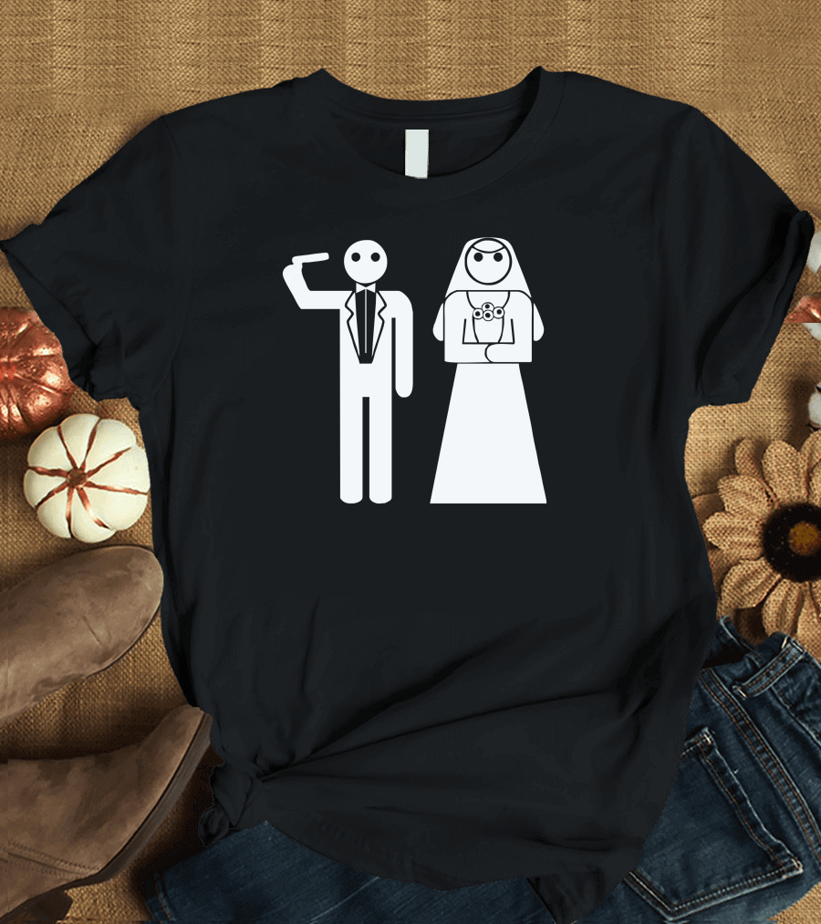 Game Over Stickman Wedding Bachelor Party Junggesellenabschied Hochzeit T-Shirt