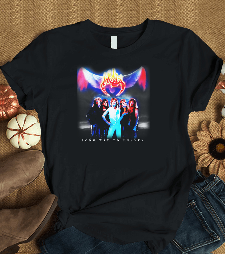 Helix Long Way To Heaven Band with Wings T-Shirt