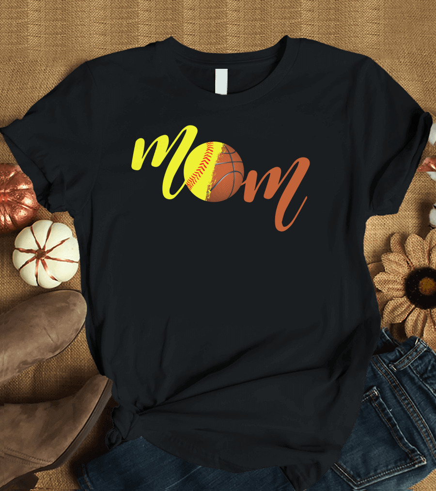 Mom Softball Basketball Sports Fan T-Shirt