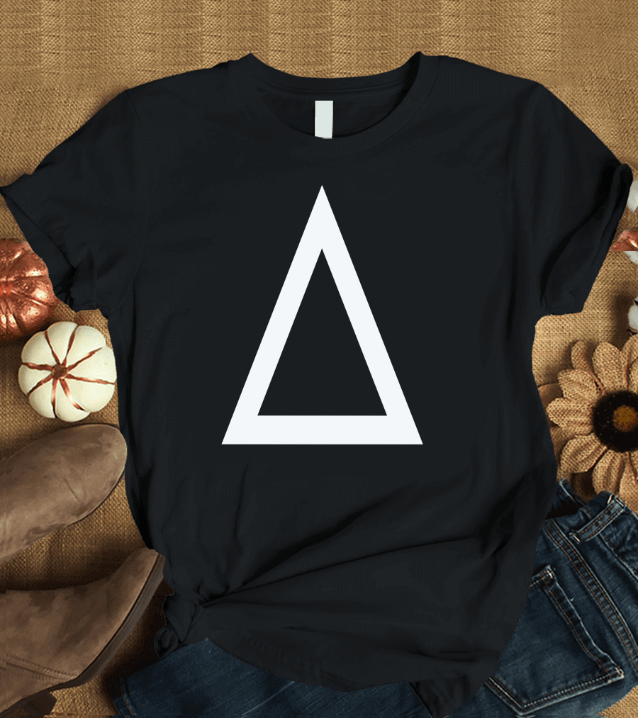 Prism Triangle White Outline Baseball Jersey T-Shirt