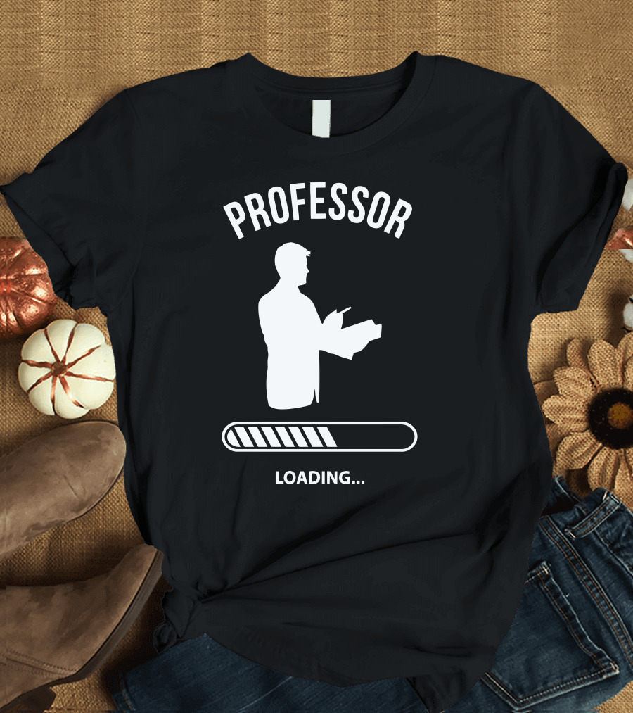 Professor Loading Silhouette with Progress Bar T-Shirt