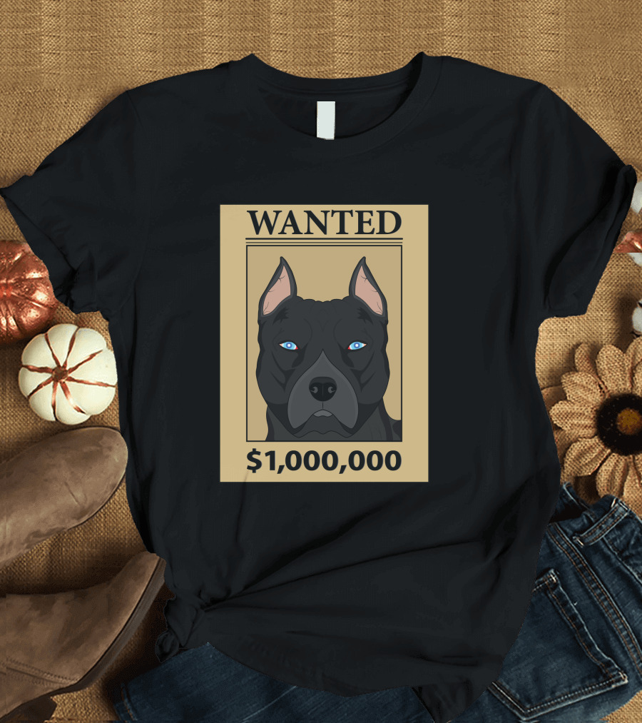 WANTED PITBULL $1,000,000 T-Shirt