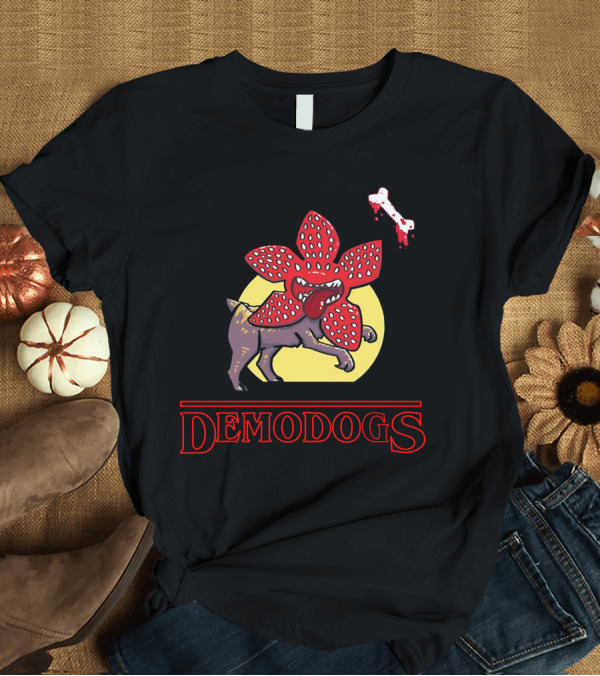 T-Shirt: Adopt a Demodog Merch Creepy Creature with Bloody Bone T-Shirt Adopt a Demodog Merch Creepy Creature with Bloody Bone T-Shirt